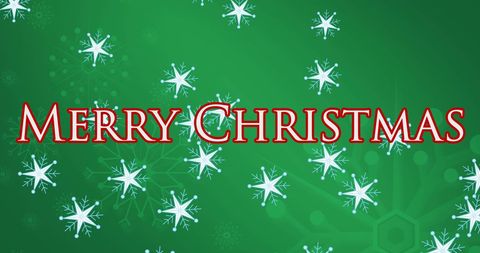 Merry christmas holliday greeting with snowflake background
