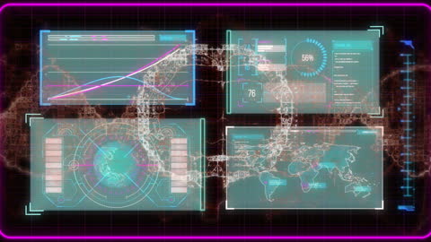 High-Tech Interface with Data on Brain and DNA