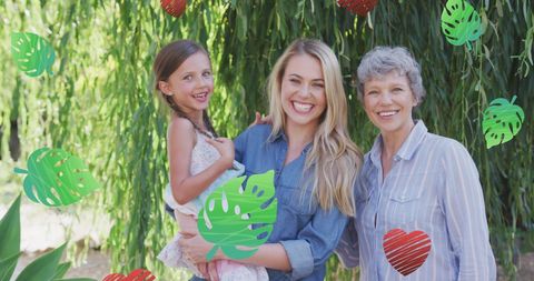 Multigenerational Family Celebrating Outdoors