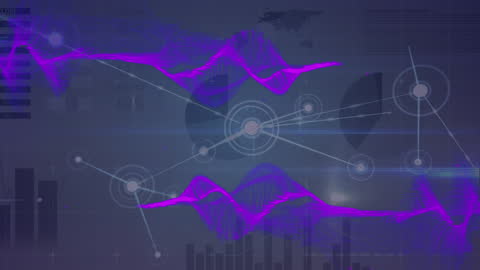 Futuristic Digital Networking and Data Visualization