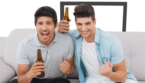Two Friends Cheering with Beer Transparent Background - Download Free Stock Videos Pikwizard.com
