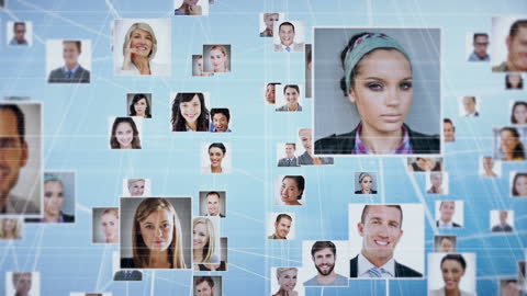 Global Network of Connections with Diverse Portraits