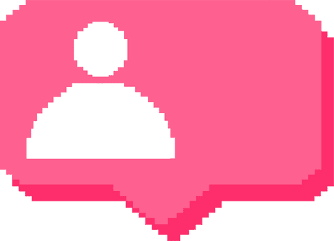 minimalistic user icon in pink speech bubble with transparent background - Download Free Stock Videos Pikwizard.com