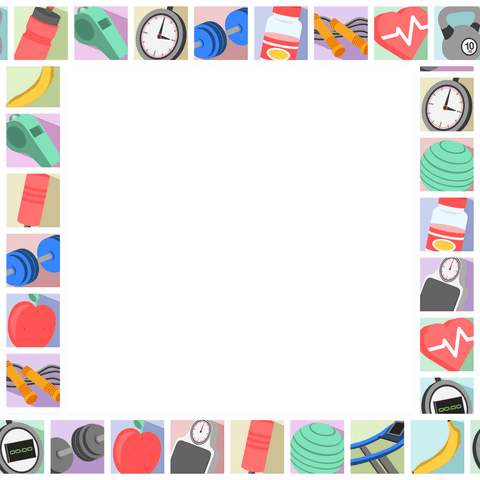 transparent fitness and nutrition frame with vector icons - Download Free Stock Videos Pikwizard.com