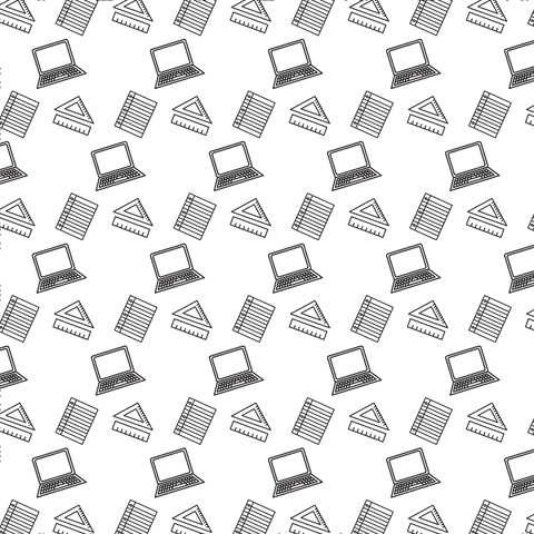 Seamless Black Laptop and Notebook Pattern on Transparent Background - Download Free Stock Videos Pikwizard.com