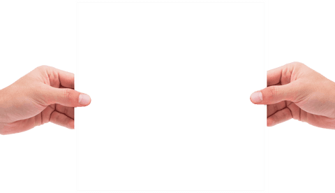 two hands holding transparent polaroid frame - Download Free Stock Videos Pikwizard.com