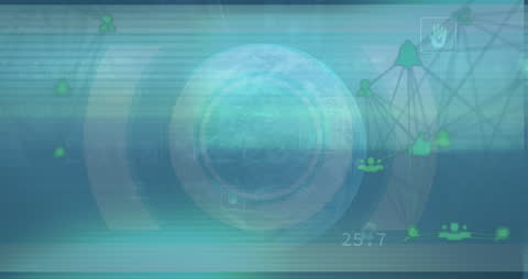 Digital Graphics Featuring Global Network Connectivity Concepts