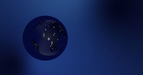 Digital Globe with Illuminated Hexagons on Dark Background - Download Free Stock Images Pikwizard.com