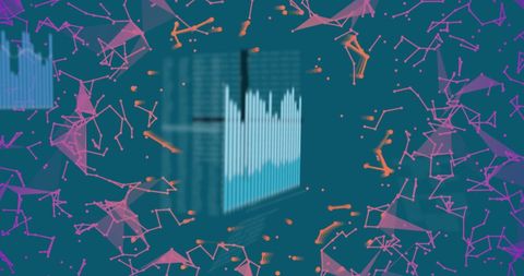 Digital Interface with Abstract Data Visualizations and Patterns - Download Free Stock Images Pikwizard.com