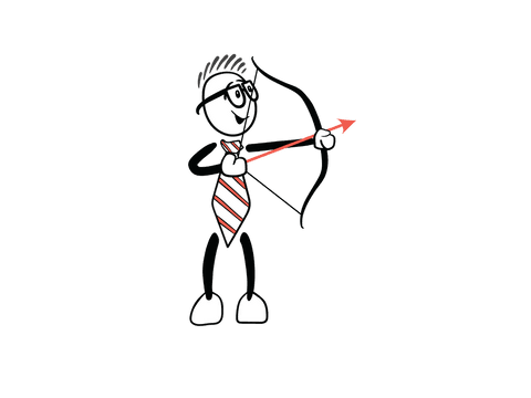 character shooting bow and arrow on transparent background - Download Free Stock Videos Pikwizard.com