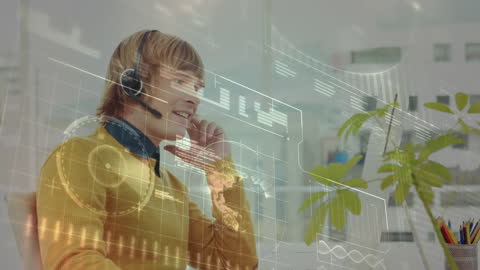 Customer Service Representative Using Futuristic Technology