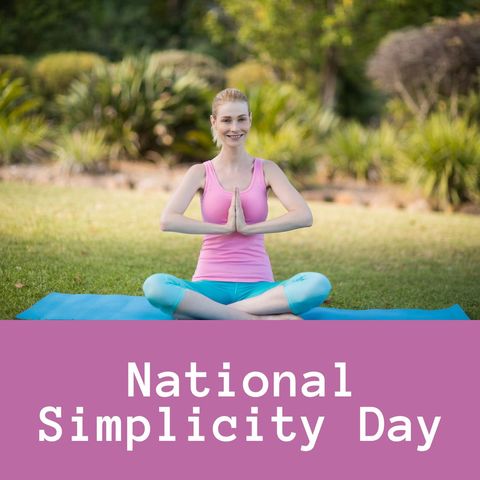 celebrating national simplicity day with peaceful yoga session - Download Free Stock Templates Pikwizard.com