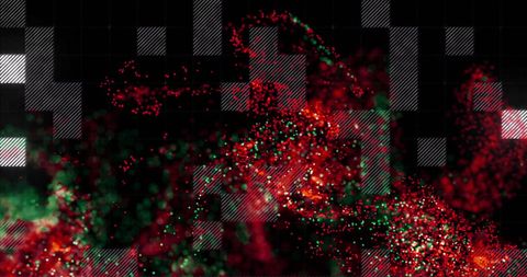 Dynamic Abstract Particles Over Digital Grid Background - Download Free Stock Images Pikwizard.com