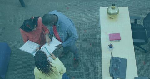 Collaborative Teamwork in Modern Workspace for Business Success