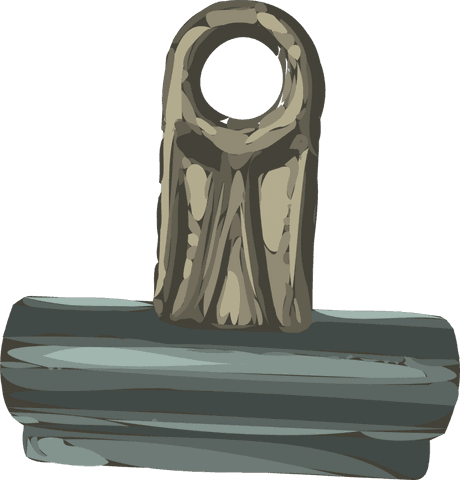 metal binder clip vector on transparent background with brush-stroke effect - Download Free Stock Videos Pikwizard.com