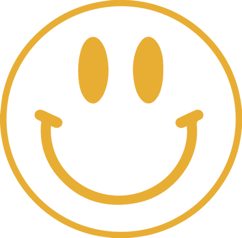 minimalist golden yellow smiley face on transparent background - Download Free Stock Videos Pikwizard.com