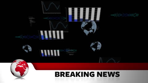 Breaking News Animation with Digital Globe and Data Visualizations