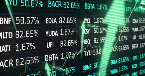 Dynamic Digital Stock Market Graph Display - Download Free Stock Images Pikwizard.com