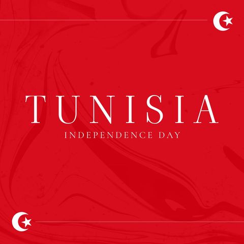 Tunisia Independence Day Celebration Themed Artwork - Download Free Stock Templates Pikwizard.com