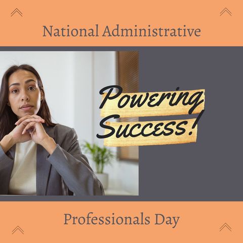 National Administrative Professionals Day Social Media Poster - Download Free Stock Templates Pikwizard.com