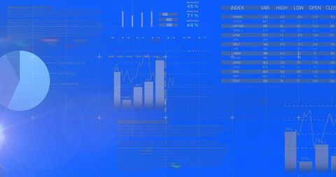 Abstract Dashboard Interface Displaying Data Visualization - Download Free Stock Images Pikwizard.com