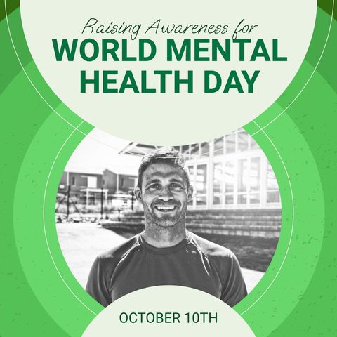 world mental health day awareness campaign banner - Download Free Stock Templates Pikwizard.com