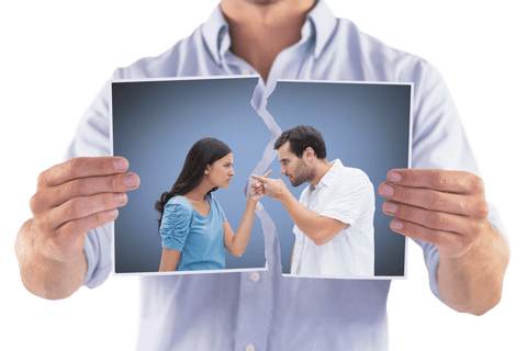 transparent torn photo of arguing couple held by male - Download Free Stock Videos Pikwizard.com