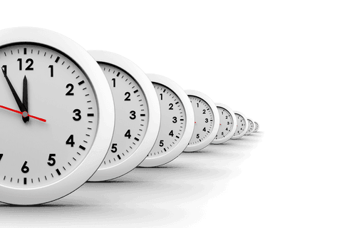transparent wall clocks in perspective illusion - Download Free Stock Videos Pikwizard.com