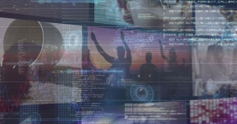Global Data Visualization with Digital Interfaces and Scans - Download Free Stock Images Pikwizard.com
