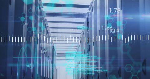 Advanced Financial Data Processing in High-Tech Server Room - Download Free Stock Images Pikwizard.com