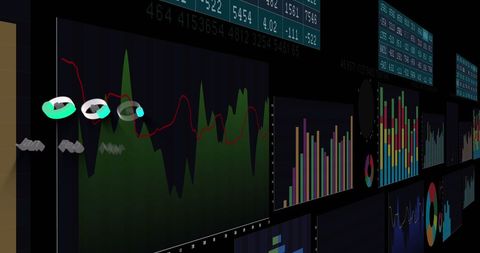 digital data analysis screens with interactive charts and graphs - Download Free Stock Images Pikwizard.com