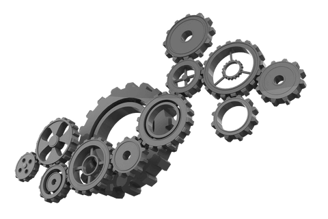 Digital Grey Cogs on Transparent Background for Workflow Concepts - Download Free Stock Videos Pikwizard.com