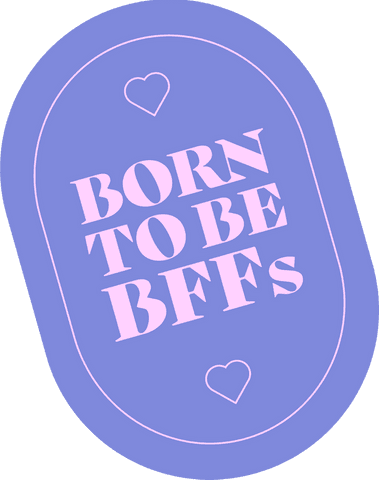 Oval Friend Badge with Inspiring Best Friends Forever Text - Download Free Stock Videos Pikwizard.com