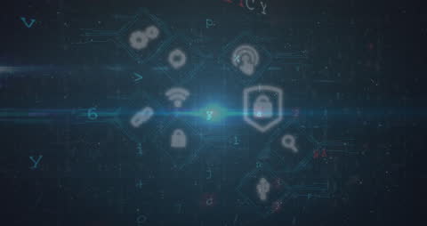 Futuristic Digital Networks and Cybersecurity Interface