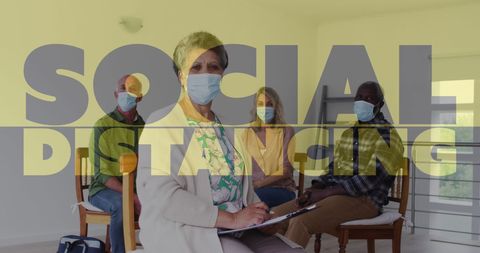 Senior Group Social Distancing During COVID-19