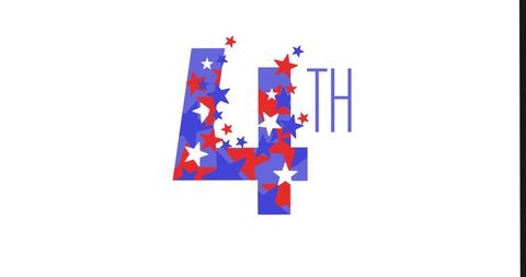 Festive Fourth of July Stars Patriotic Design