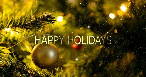 Festive Holiday Greetings with Decorative Christmas Ornaments - Download Free Stock Images Pikwizard.com