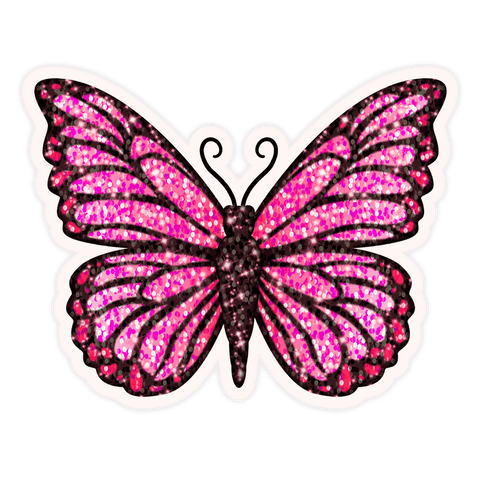 pink glitter butterfly on transparent background - Download Free Stock Videos Pikwizard.com