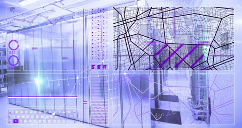 Digital Data Processing with Server Interface Overlay