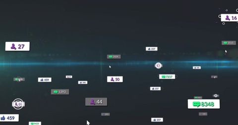 Digital Analytics Interface with Real-Time Notifications and Statistics