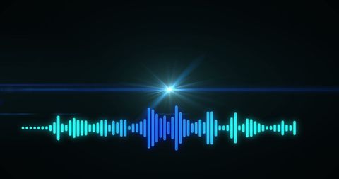 digital sound wave with light flare abstract background - Download Free Stock Images Pikwizard.com