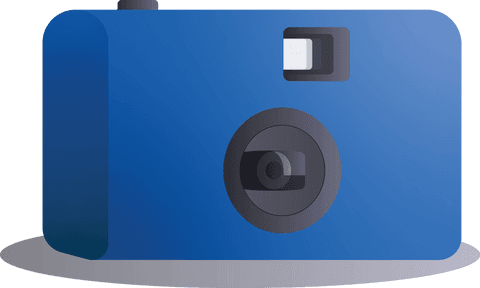 blue abstract camera illustration on transparent background - Download Free Stock Videos Pikwizard.com