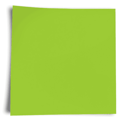 Bright green abstract shape on transparent background