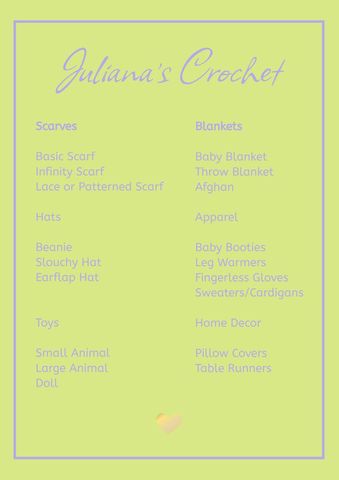 Charming Pastel Crochet Handcrafted Creations Flyer - Download Free Stock Templates Pikwizard.com