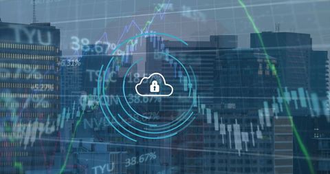 Cybersecurity in Financial Markets Concept Background - Download Free Stock Images Pikwizard.com