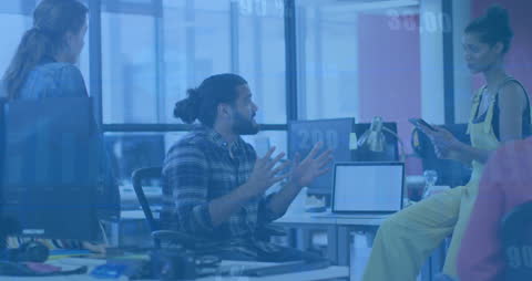 Diverse Team Engaging in Financial Strategy Meeting