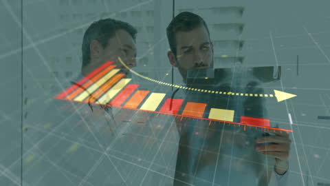 Medical Professionals Analyzing Futuristic Data Visualization