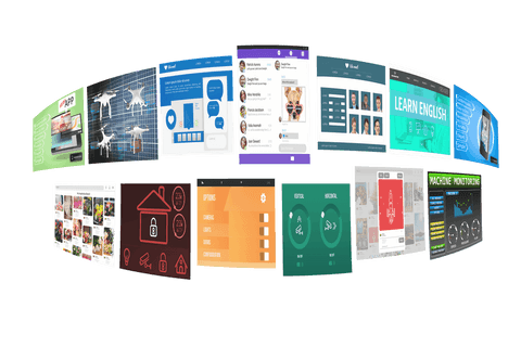 Transparent Illustrations of Diverse Digital Design Screens - Download Free Stock Videos Pikwizard.com