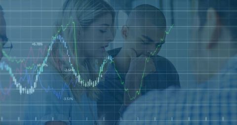 financial analysis team collaborating with stock market data - Download Free Stock Images Pikwizard.com
