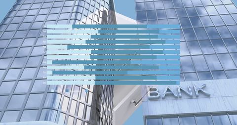 Futuristic Business Graph Overlapping Modern Skyscrapers - Download Free Stock Images Pikwizard.com